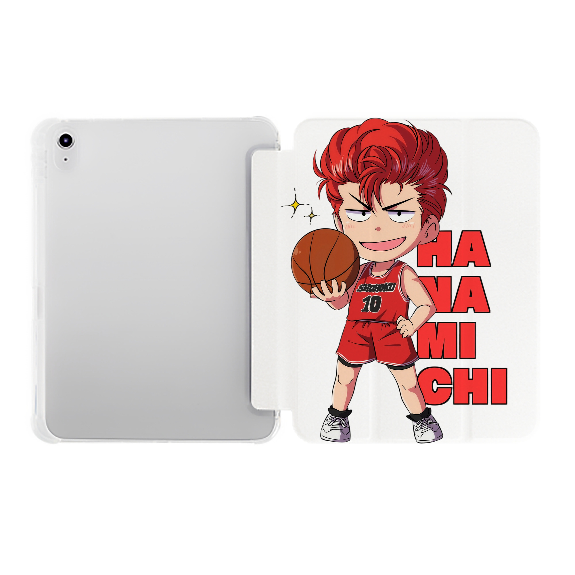 （画像用） SLAM DUNK／スラムダンク IPad ケース ペン収納付き 三つ折りスタンド PUレザー×シリコン 対応機種9.5/10.5/10.9インチ